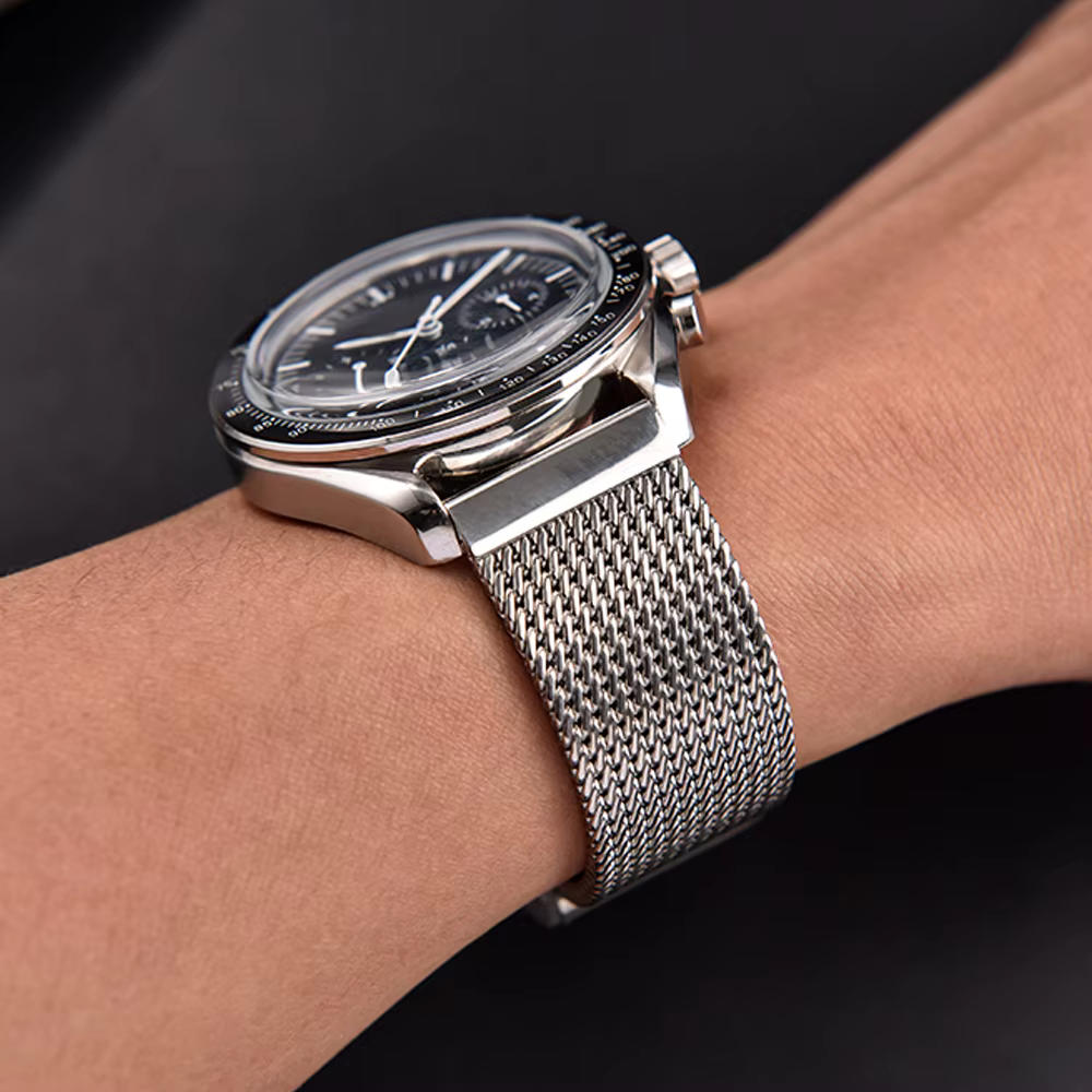 SWIMSHARK Bracelet de montre en métal tissé milanais 18-19-20-21-22 mm