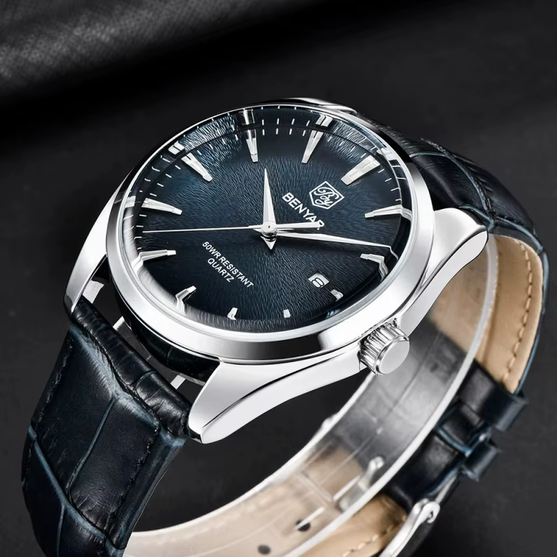 Benyar 5163 Top marque de luxe montres militaires en cuir