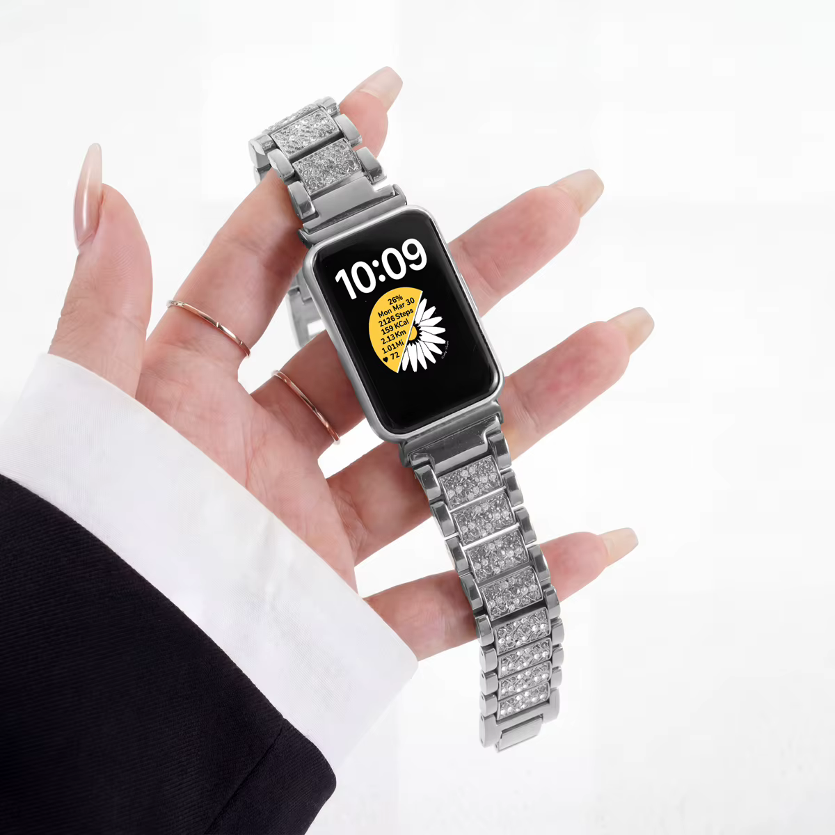 Bracelet à maillons en diamant pour Samsung Galaxy Fit 3