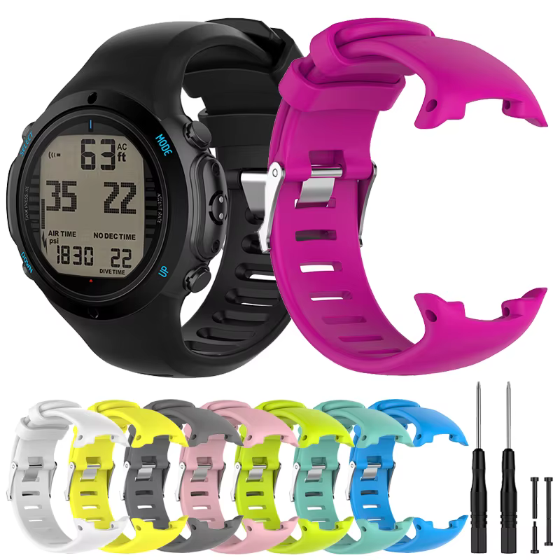 Bracelet de sport en silicone pour montre intelligente SUUNTO D4 D4i