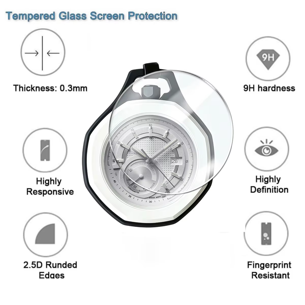 Verre trempé pour Swatch X AP Royal Pop