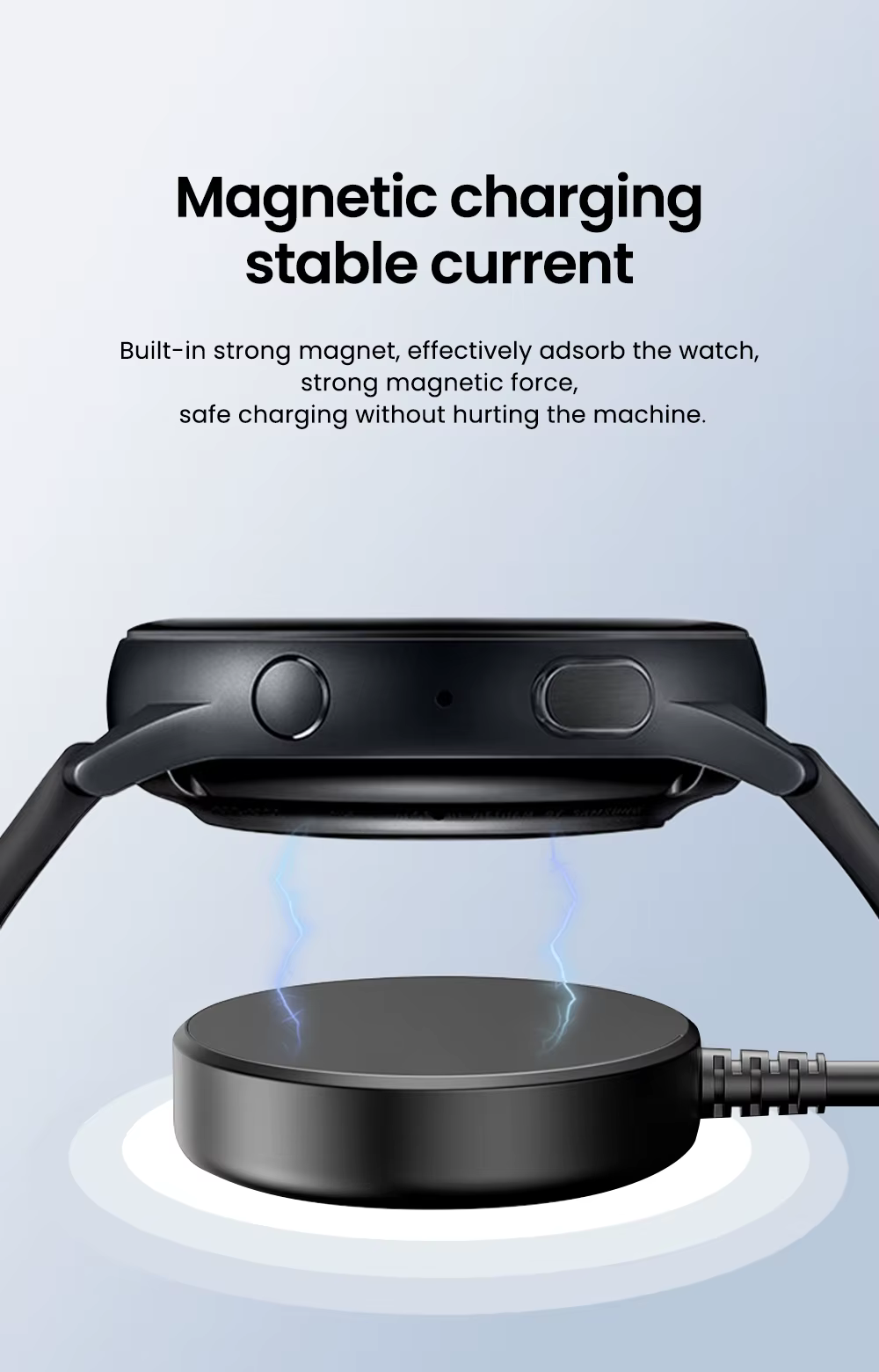 Chargeur de montre sans fil Compatible pour Samsung Galaxy Watch 5 Pro 5/4/3 Active 2/1Gear Sport/S3