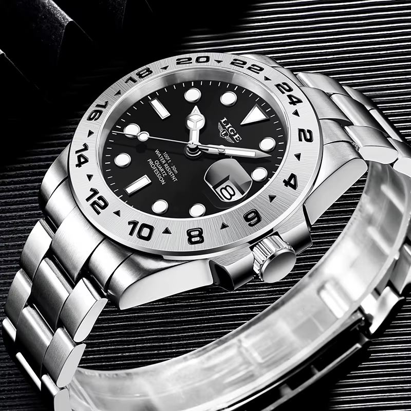 Montre Homme LIGE Tendance : Montre Sportive de Luxe pour Hommes