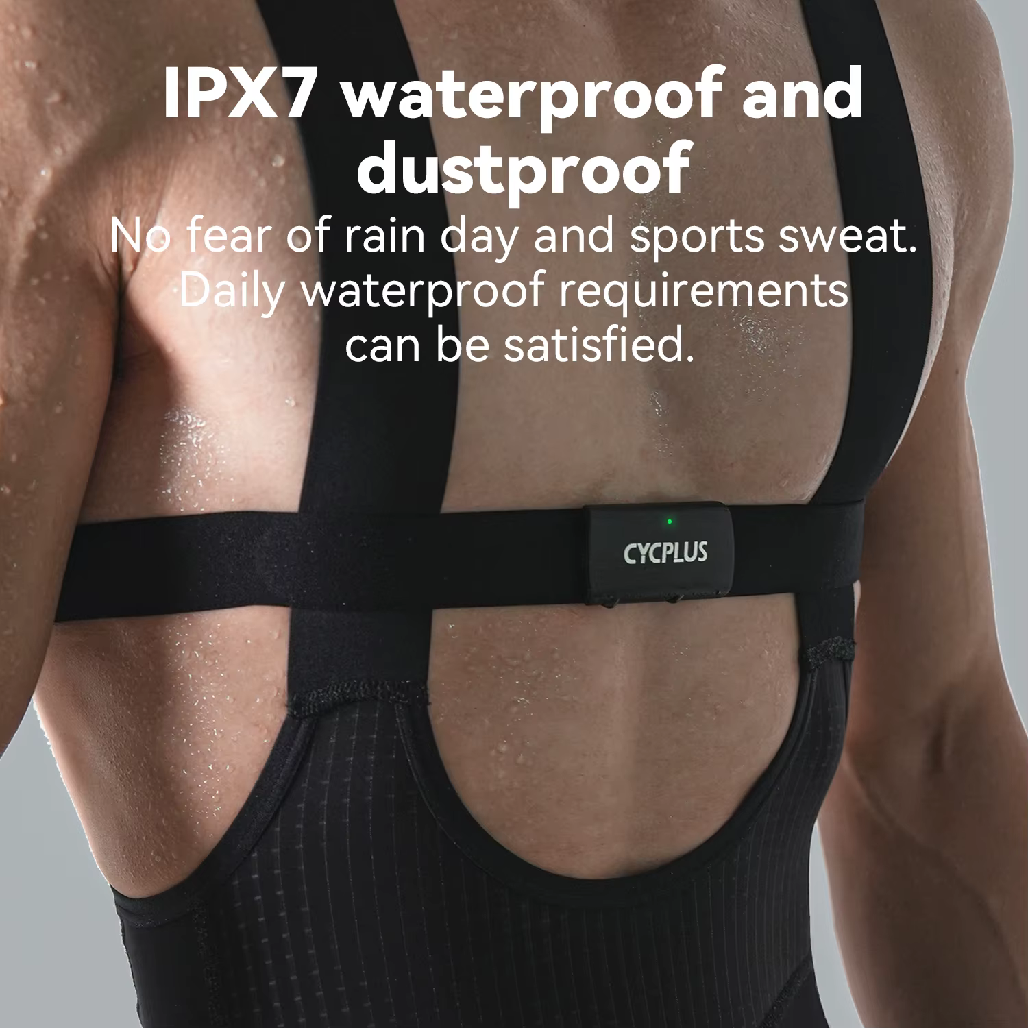 CYCPLUS H2 moniteur de fréquence cardiaque BLE ANT + IPX7 sangle pectorale