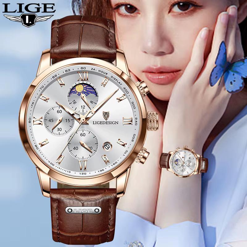 Montre Femme LIGE de Luxe Tendance