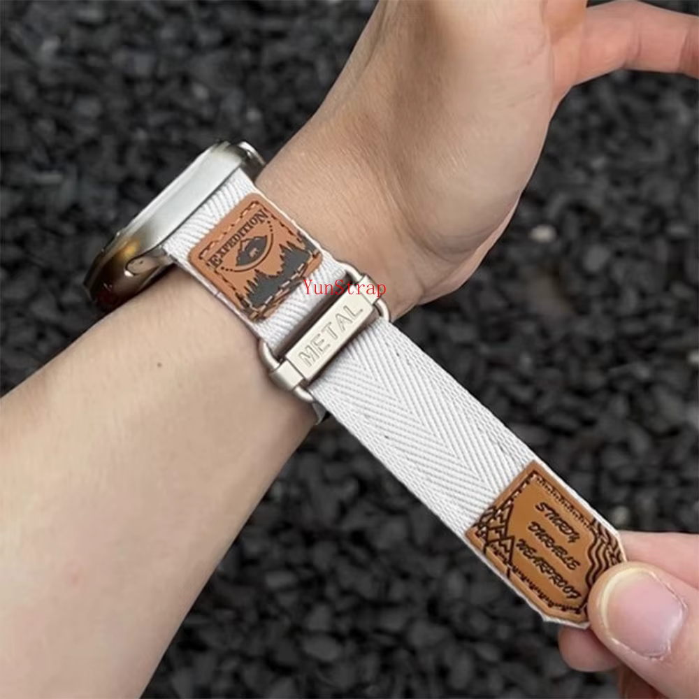 Bracelet en Nylon à boucle pour Apple Watch