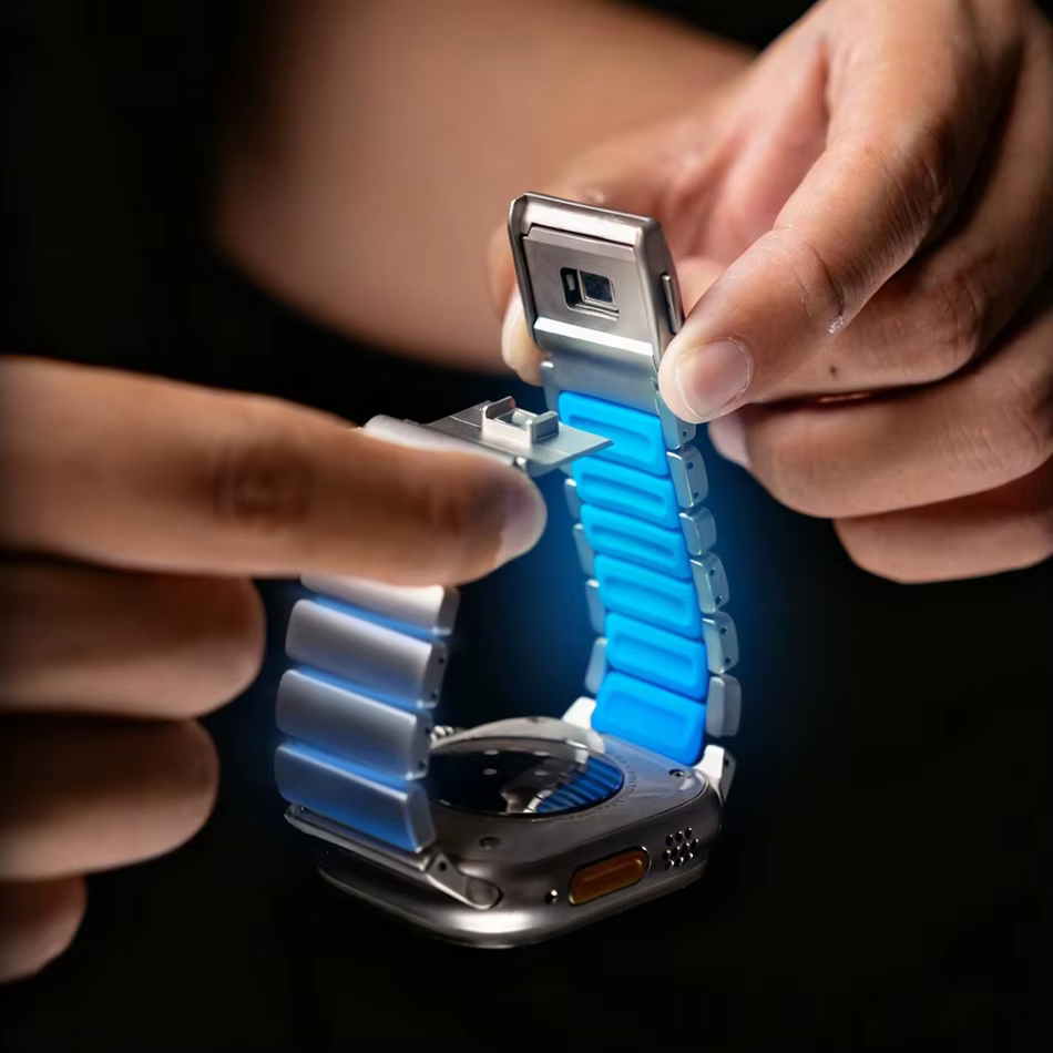 Bracelet Titanium Stratos pour Apple Watch 1- 11 SE