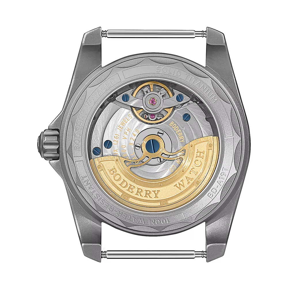 BODERRY hommes montre automatique 40MM titane pilote Sport mécanique montre-bracelet 10ATM étanche saphir C3 lumineux HZ8240