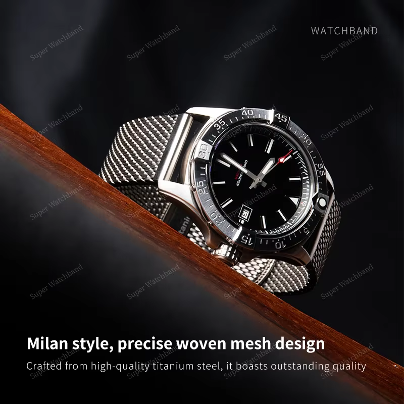 Bracelet de montre en acier titane ultraléger