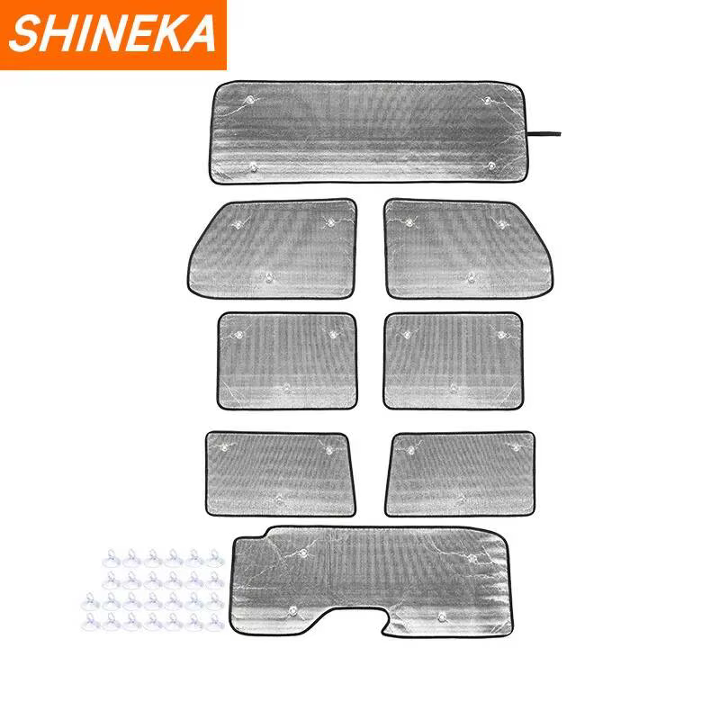 SHINEKA – pare-brise de fenêtre de voiture, couverture de pare-soleil pour Jeep Wrangler JL 2018 2019 2020 2021 2022 2023 2024, accessoires