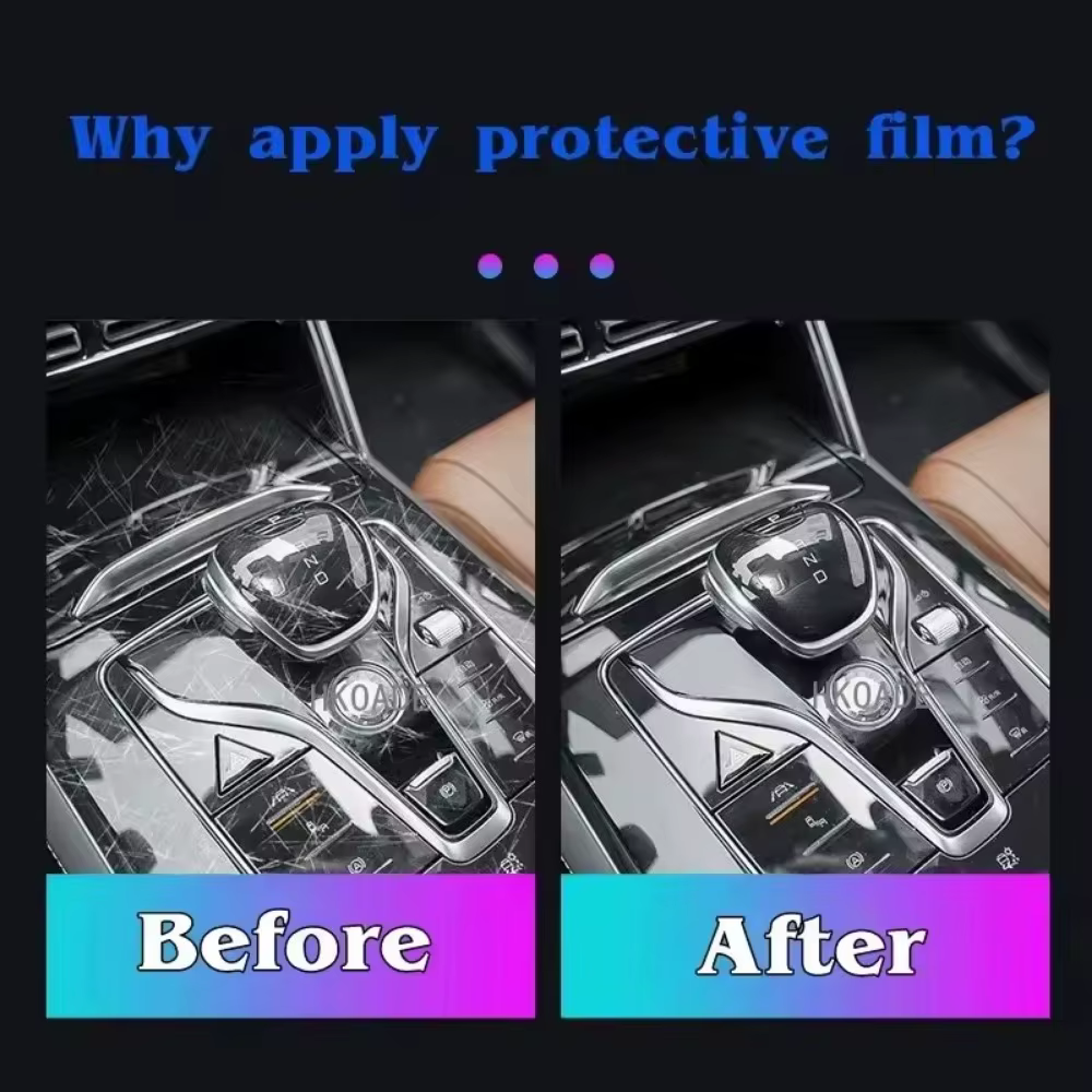 Film de protection transparent anti-rayures pour tableau de bord multimédia GPS, accessoires de voiture pour modèles Peugeot 2008 22-25