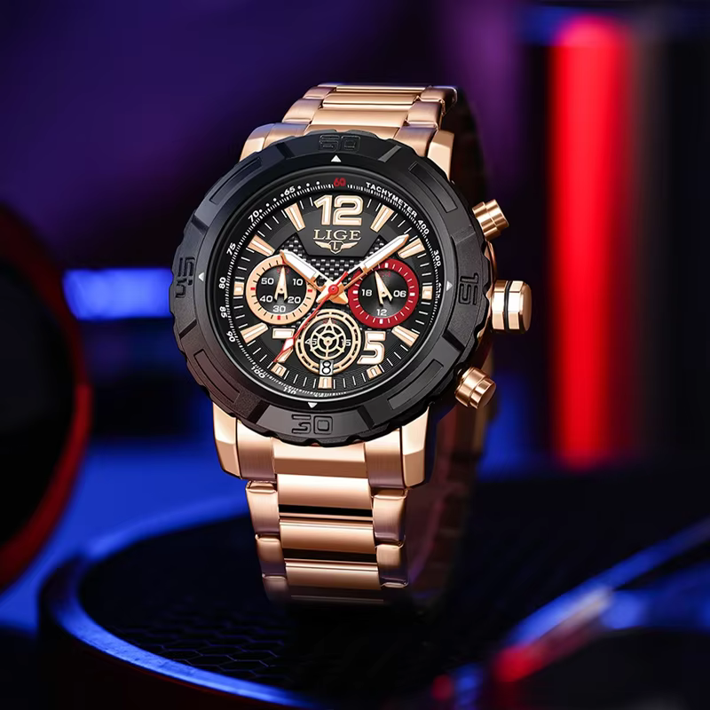 LIGE – montre militaire pour hommes