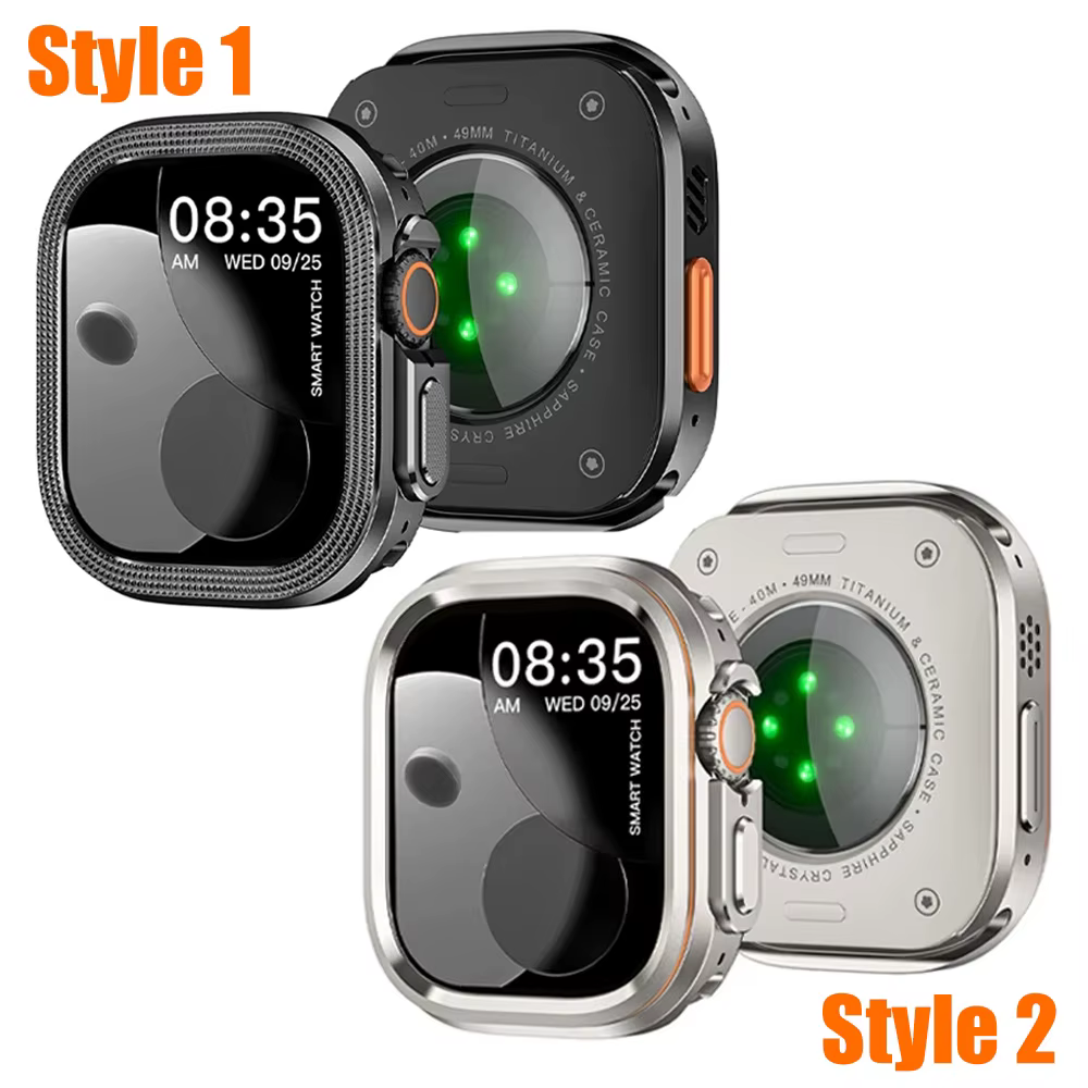 Coque en métal + PC pour Apple Watch Ultra 3/2/1 49mm