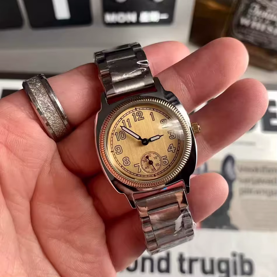 Montre à quartz Y2K en acier