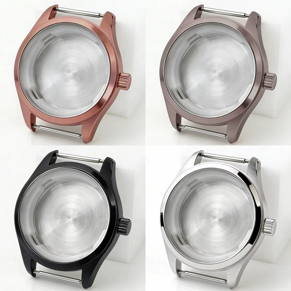 Boîtier de montre pilote 40mm compatible avec cadran 33-34.3mm pour Seiko 5Sports NH35/36/Eta2824