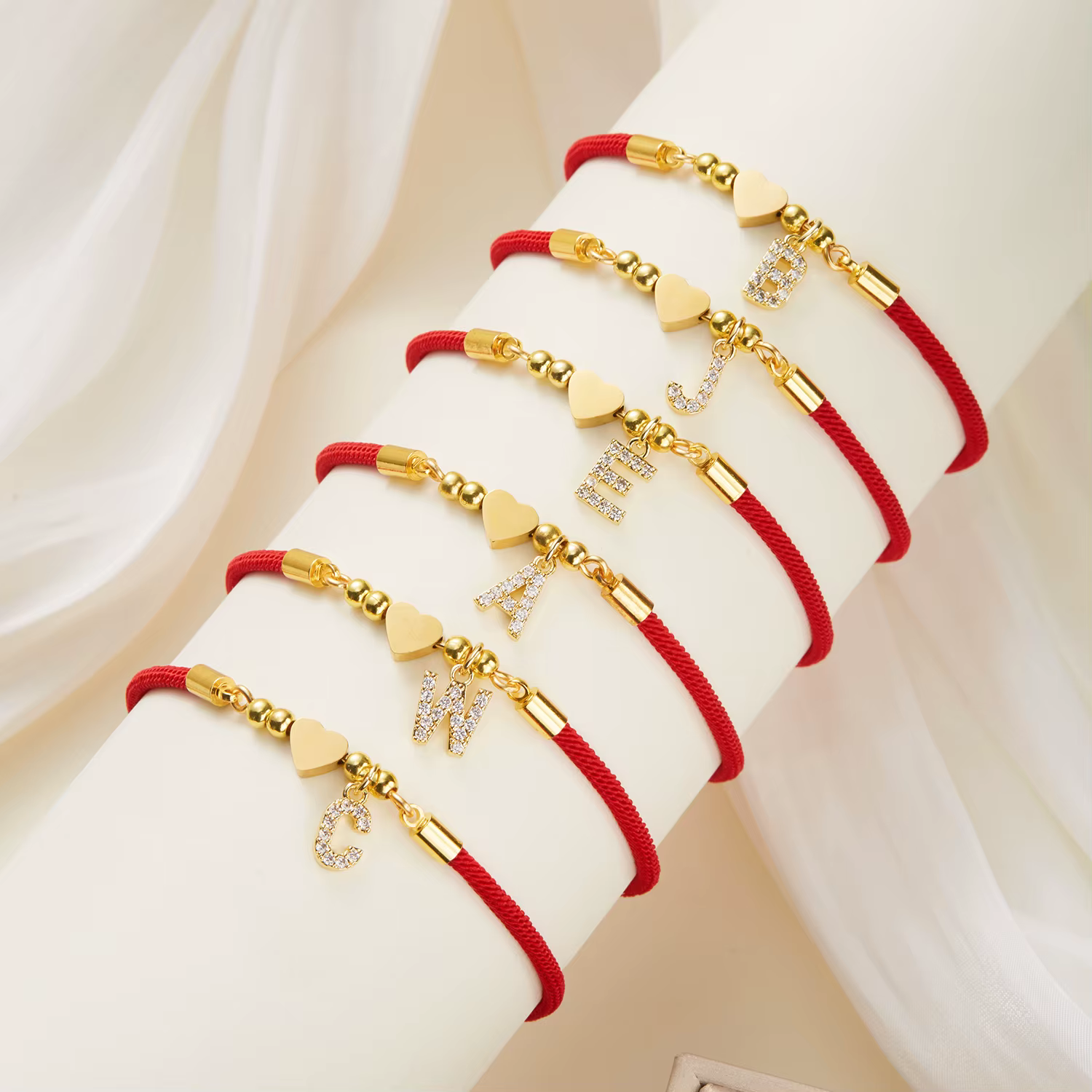 Bracelet Initial en acier inoxydable pour femmes