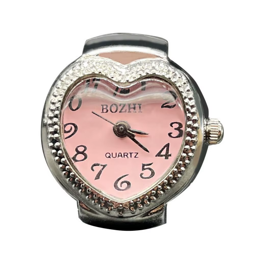 Montre à doigt en forme de cœur