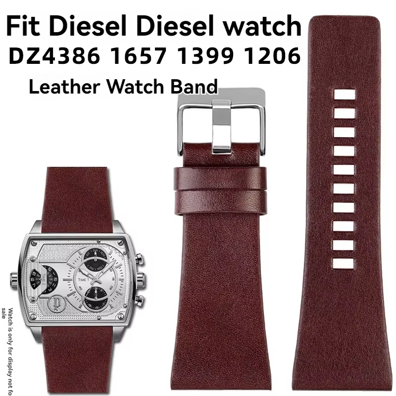Bracelet de montre pour montres diesel DZ4386 1657 1399 1206 423 noir Band22mm 24mm 26mm 27mm 28mm 30mm 32mm véritable