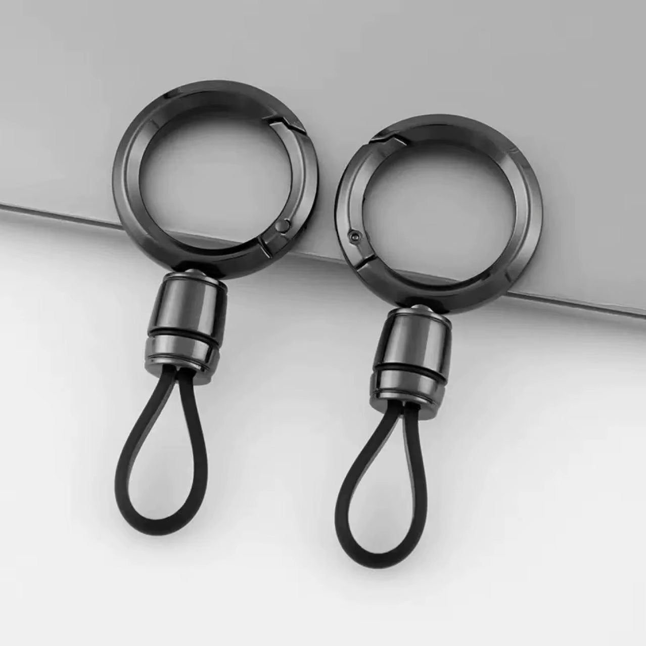 Porte-clés de voiture, sangle de porte-clés avec anneau en métal, accessoires de porte-clés minimalistes pour clés de voiture, organisateur de clés Anti-perte