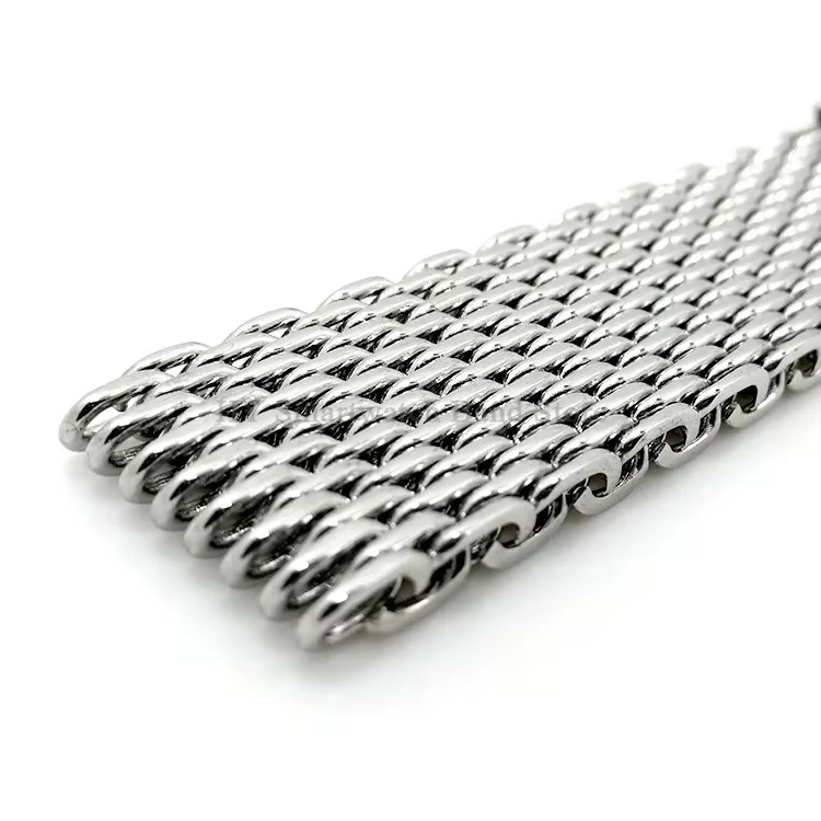 Bracelet de montre en maille requin 4.0mm d'épaisseur pour Omega