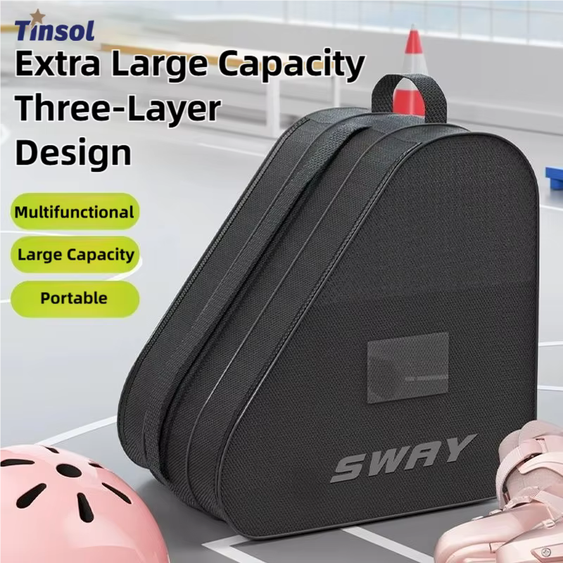 Nouveau sac de rangement pour patins à glace, sac pour patins à glace, poignée supérieure, imperméable, polyvalent, respirant, accessoire avec bandoulière réglable