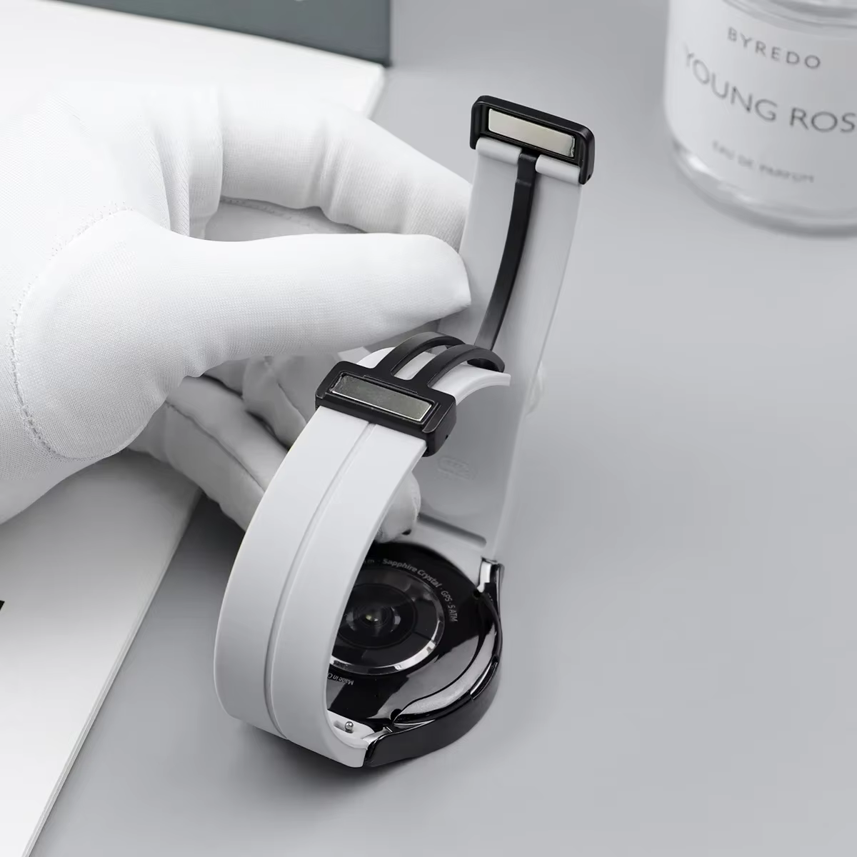 Bracelet en Silicone d'origine + étui pour Samsung Watch 4/5/6/7 40 44mm montre 5Pro 45mm