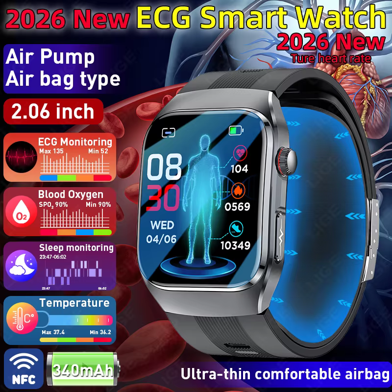Montre connectée LIGE avec airbag