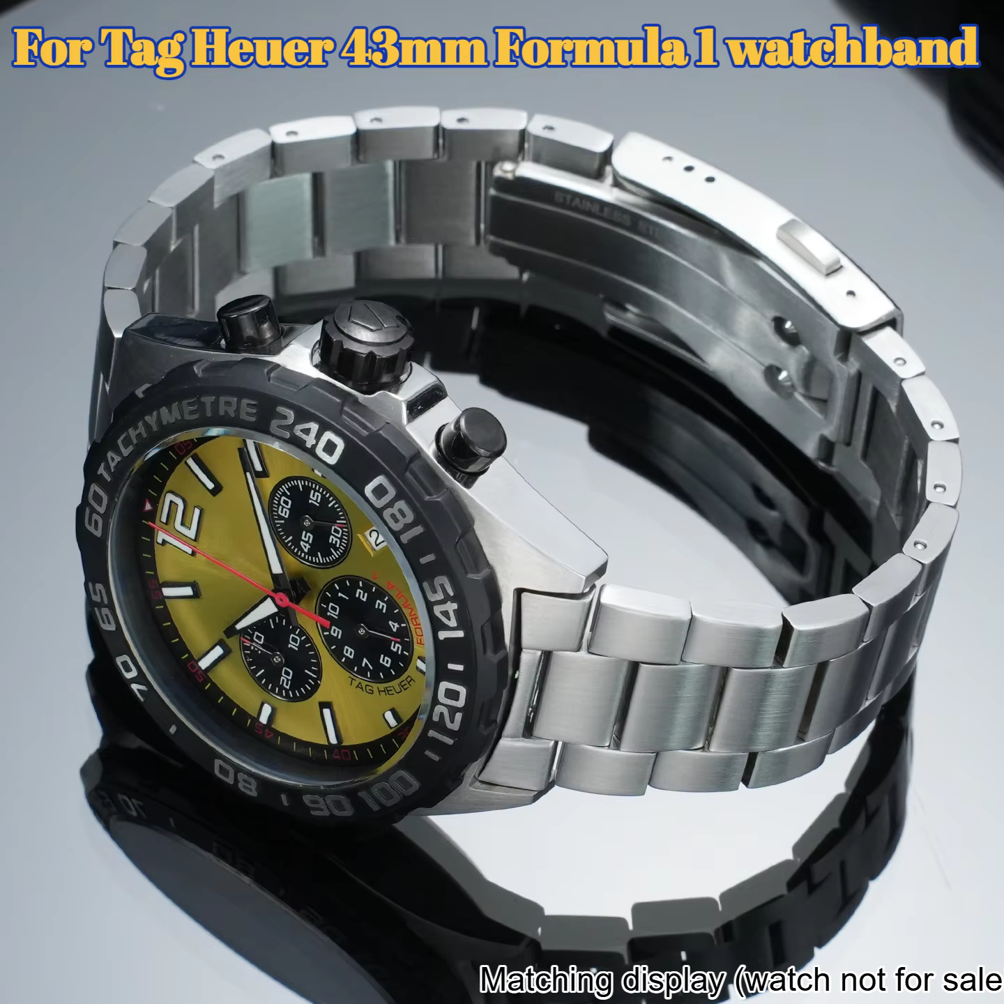 Bracelet de montre en métal pour hommes