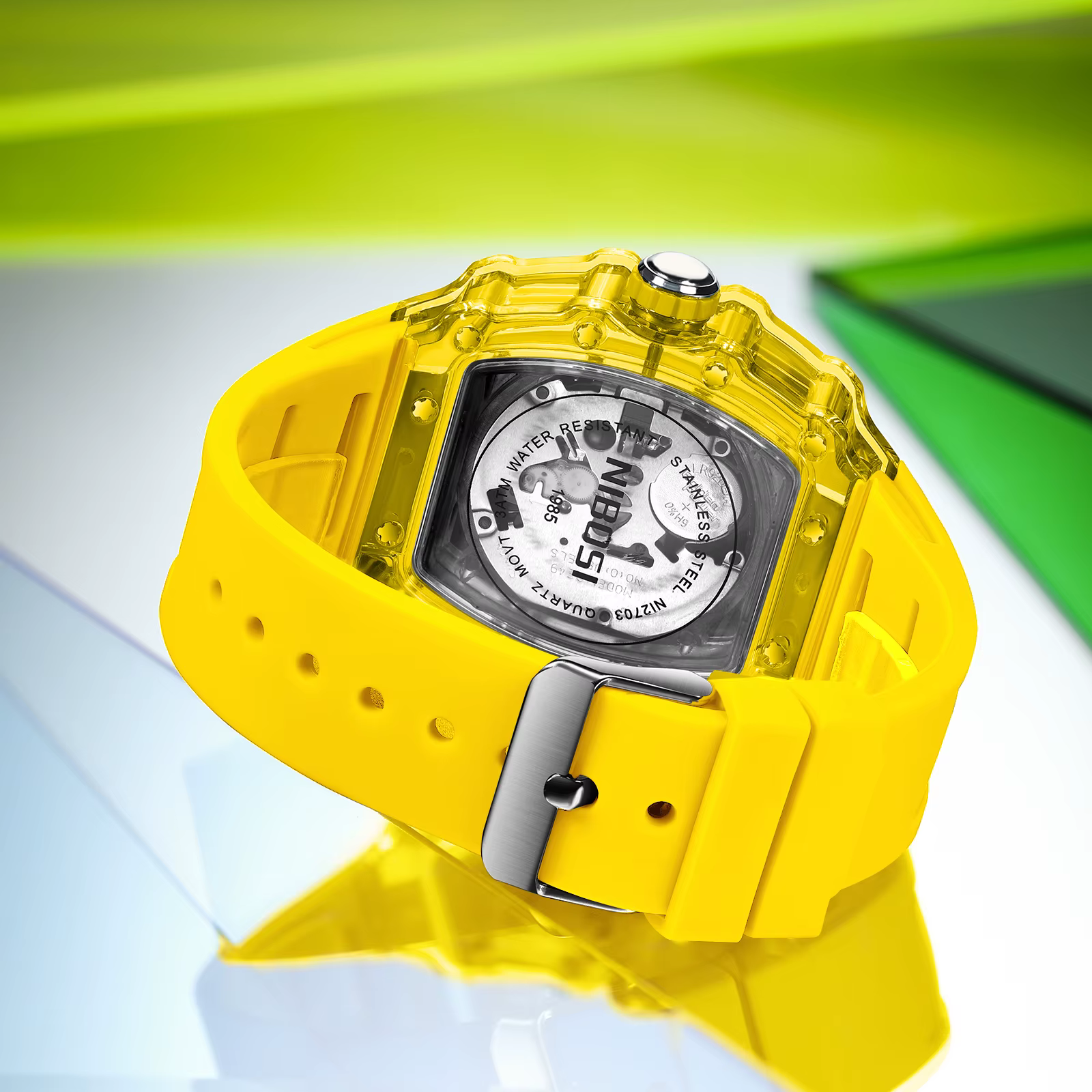 NIBOSI squelette montres pour hommes Top marque de luxe automatique