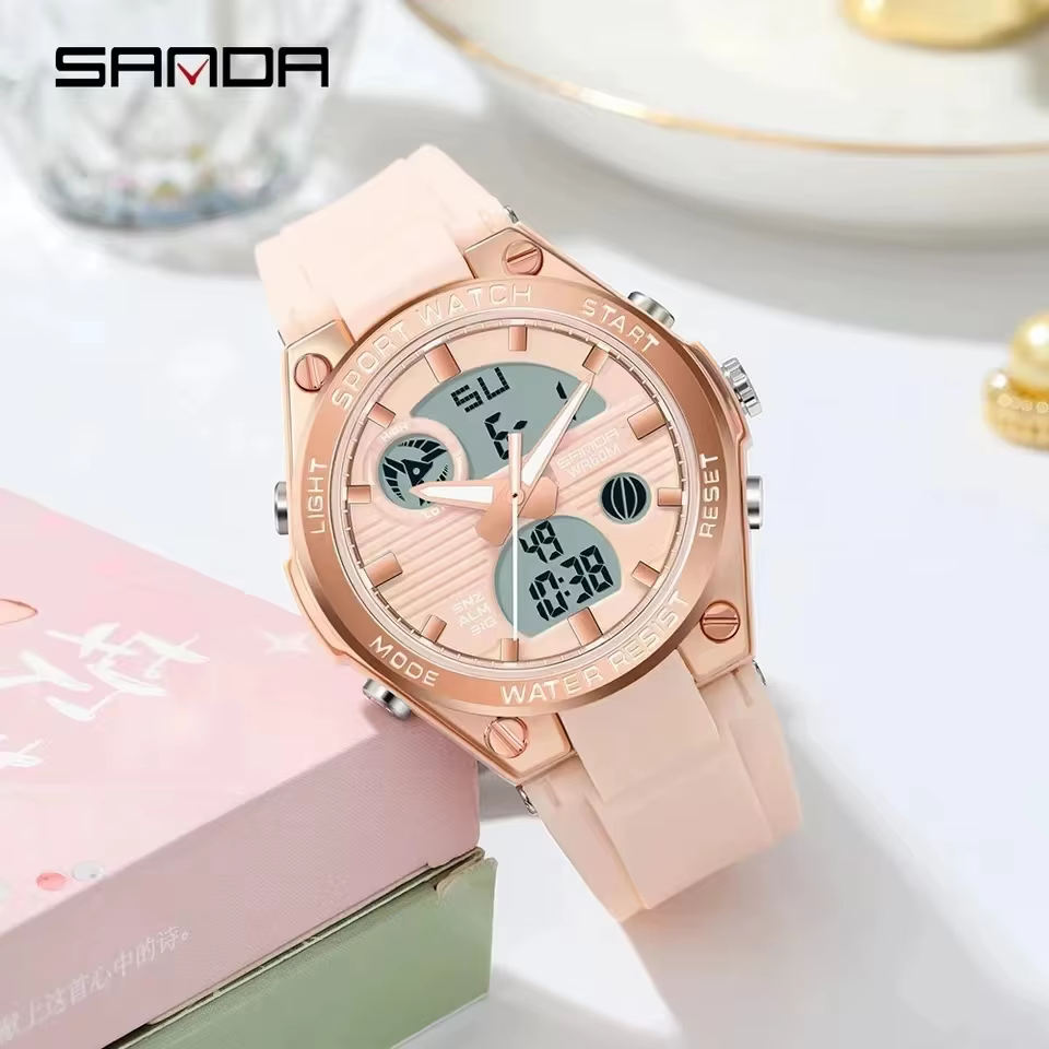 Montre électronique pour femme SANDA 6067