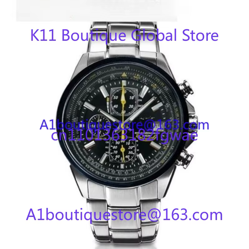 Montre pour homme à quartz Blue Angel avec multifonction à 4 boutons