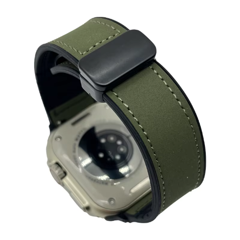 Bracelets de montre en cuir pour Apple Watch Starp 44mm 42 46 49mm 45 41 38mm Bracelet iWatch série 9 8 3 SE 6 7 10