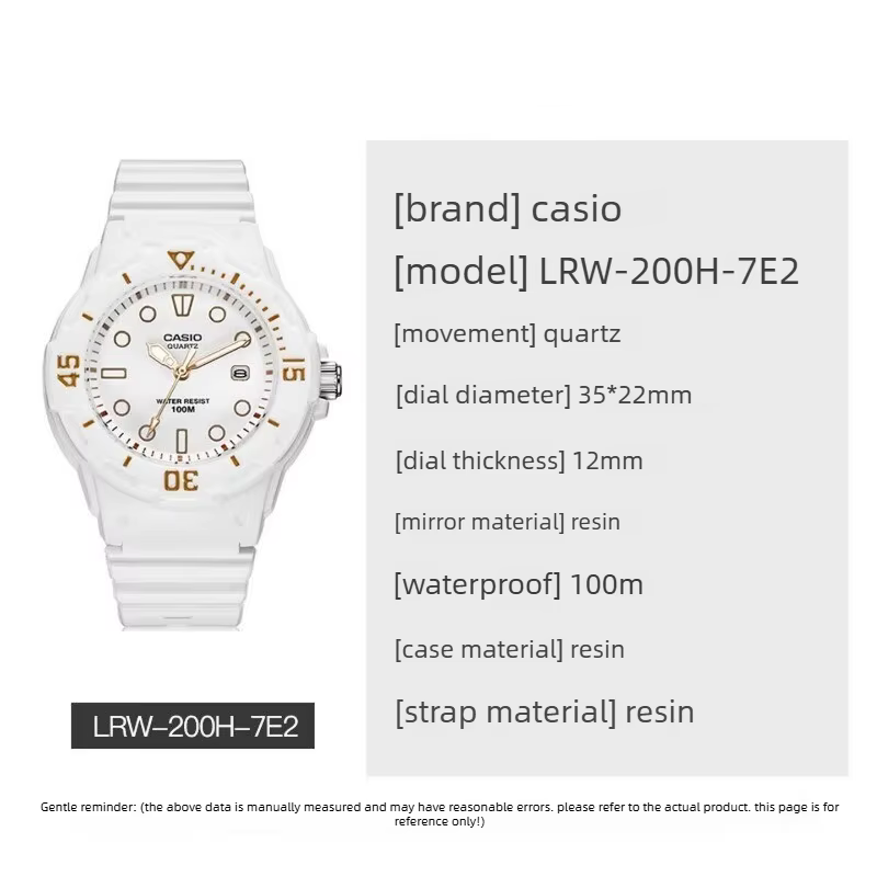Montre à quartz analogique pour femme Casio LRW-200H-7E2