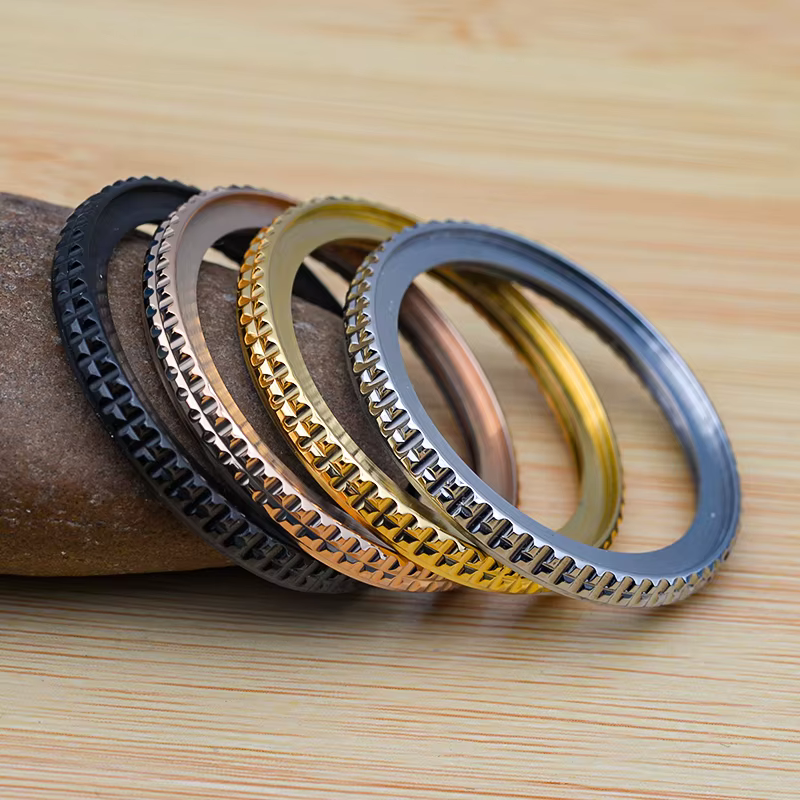 41mm * 32mm lunette Double anneau d'engrenage boîtier de montre jantes