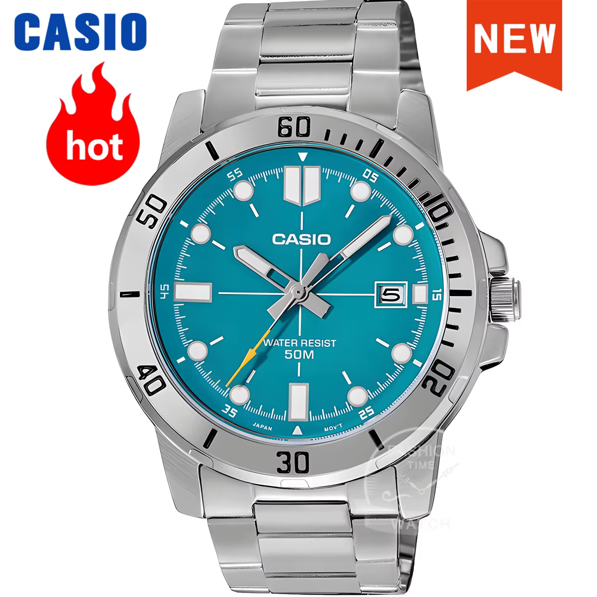 Montre Casio pour hommes simple à la mode
