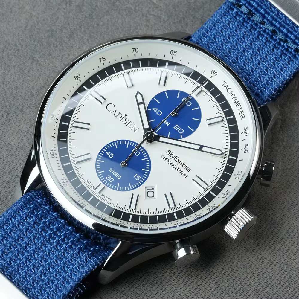 CADISEN 2026 nouvelles montres pour hommes montre à Quartz de luxe pour homme chronographe MIYOTA 0S11