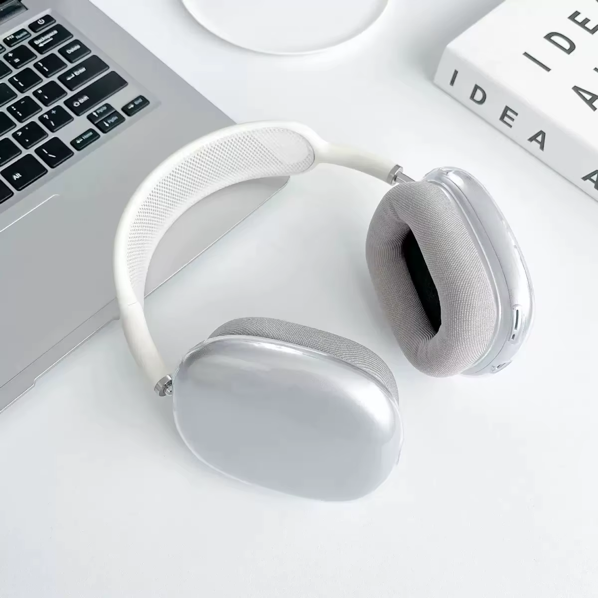 Pour AirPods Max étui Transparent souple TPU anti-rayures housse de protection pour Apple
