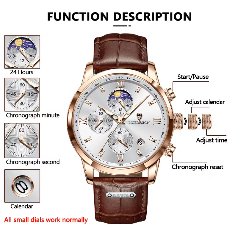 Montre Femme LIGE de Luxe Tendance