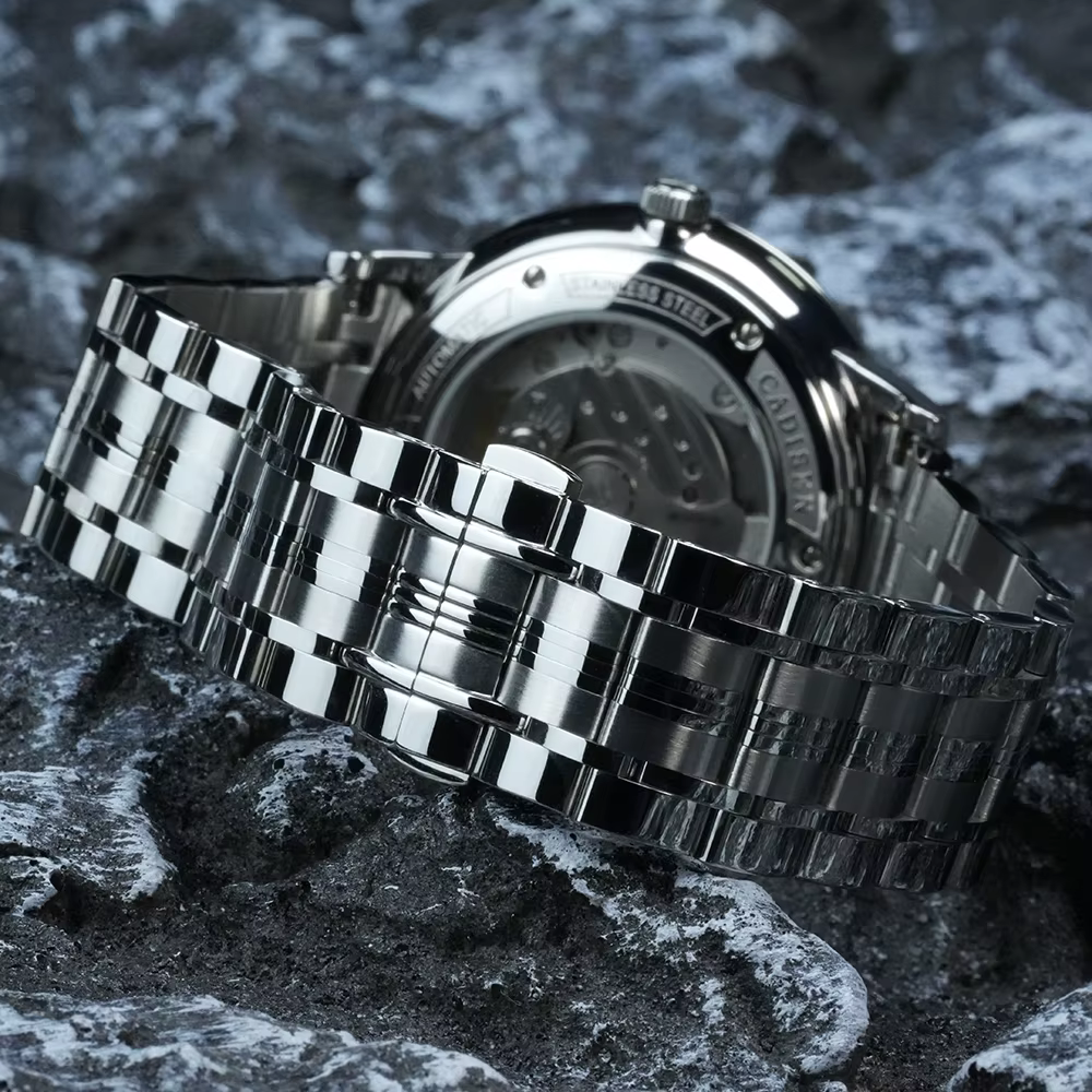 CADISEN – montre-bracelet automatique mécanique Ultra-mince pour hommes