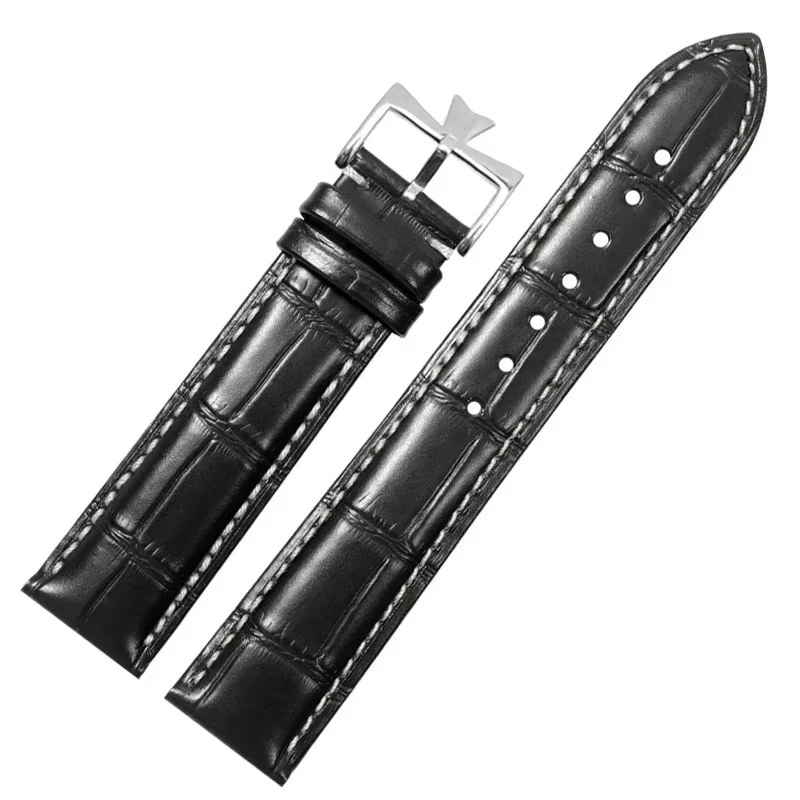 19mm 20mm 21mm 22mm bracelet de montre en cuir véritable remplacement pour Vacheron Constantin Patrimony VC noir bleu