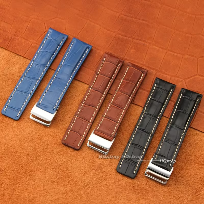 Bracelet de montre en cuir de vache véritable