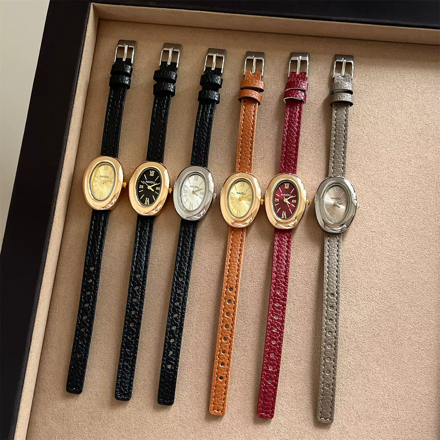 Nouvelle montre pour femme à cadran ovale