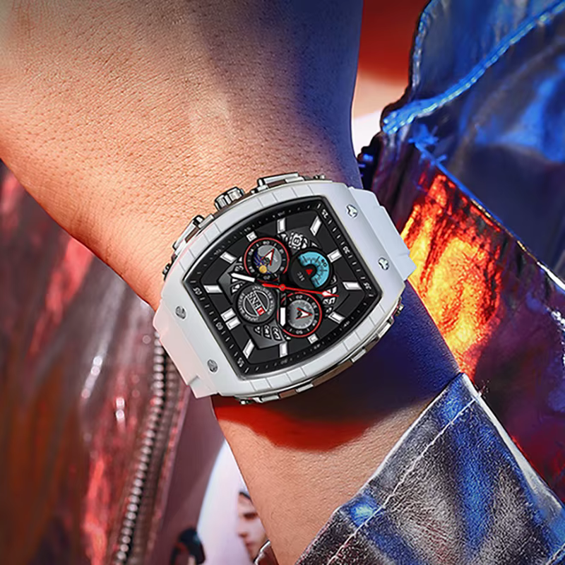 Montres chronographes multifonctions pour hommes