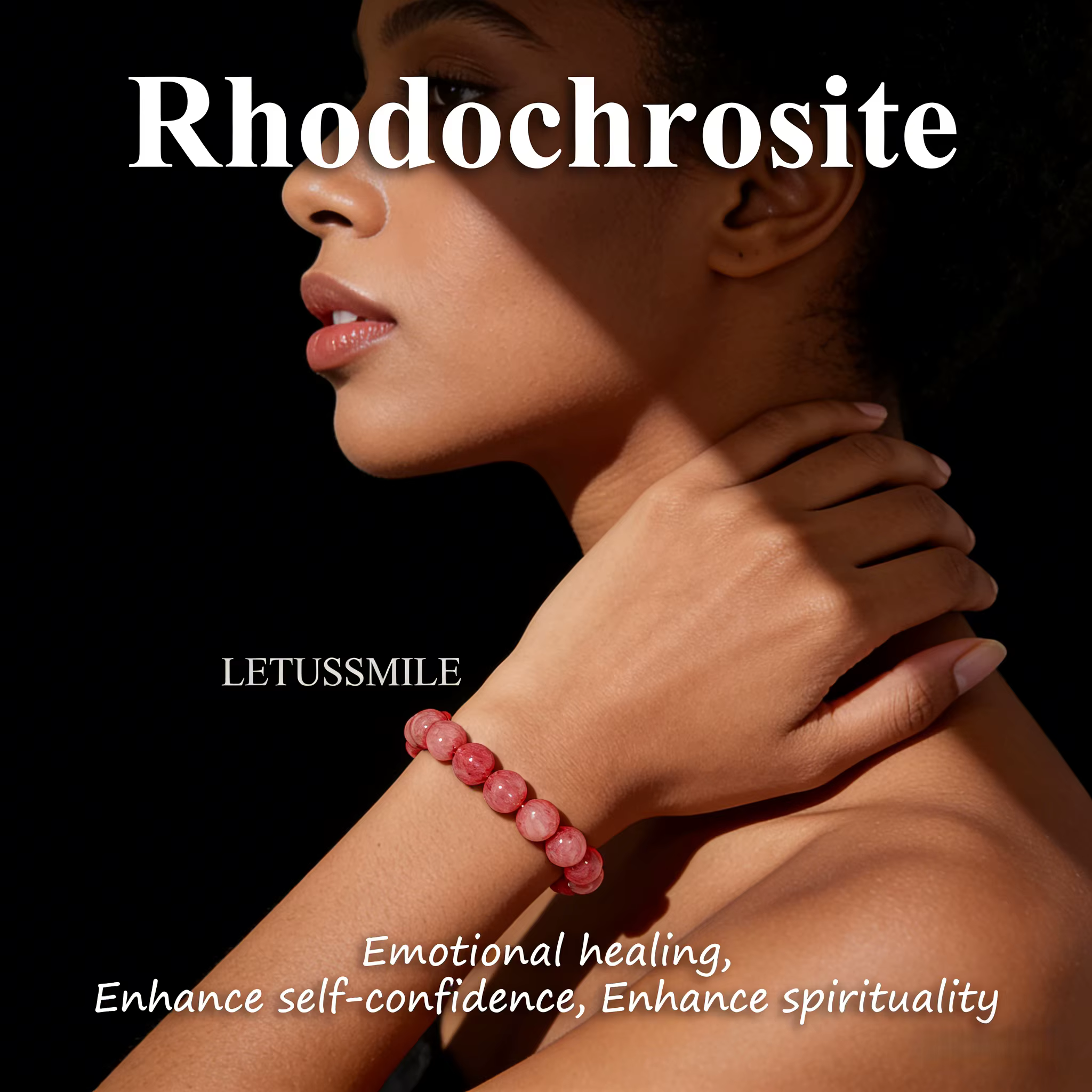 Bracelet en rhodochrosite 6 8 10mm