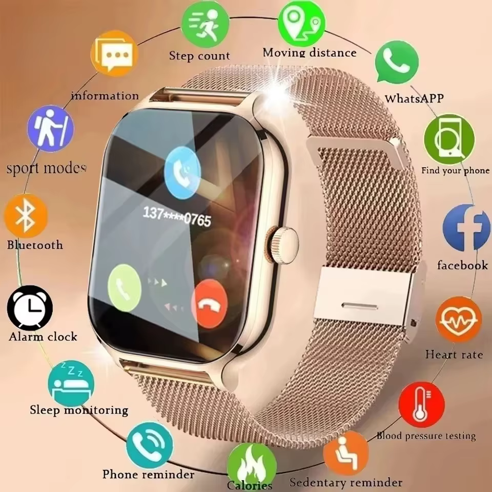 Nouvelle Montre Connectée 2026 pour Hommes et Femmes – Dernière Génération