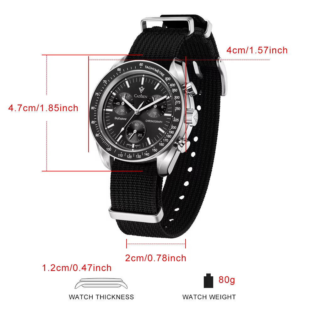 CADISEN 2026 nouvelles montres pour hommes montre-bracelet à Quartz de luxe