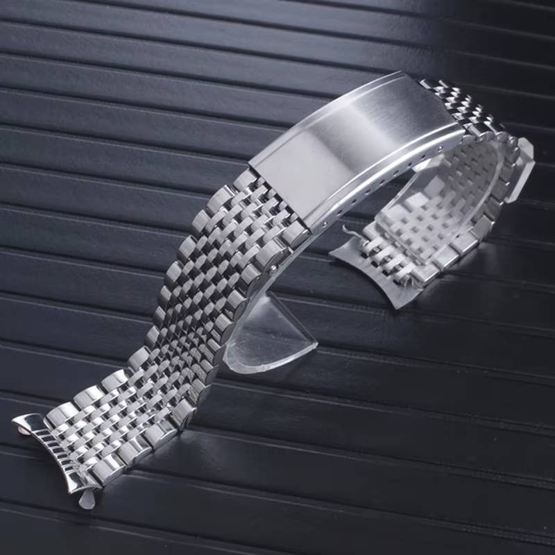 Bracelet de montre en acier inoxydable pour Omega pour Seamaster pour Speedmaster, extrémité incurvée, Bracelet de remplacement 18mm 20mm 19mm pour hommes et femmes