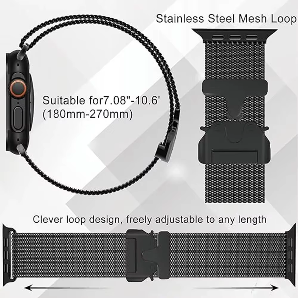 Bracelet officiel en titane 1:1 pour Apple watch Ultra Band 49mm S10 46 42 45 44mm 38 40 41