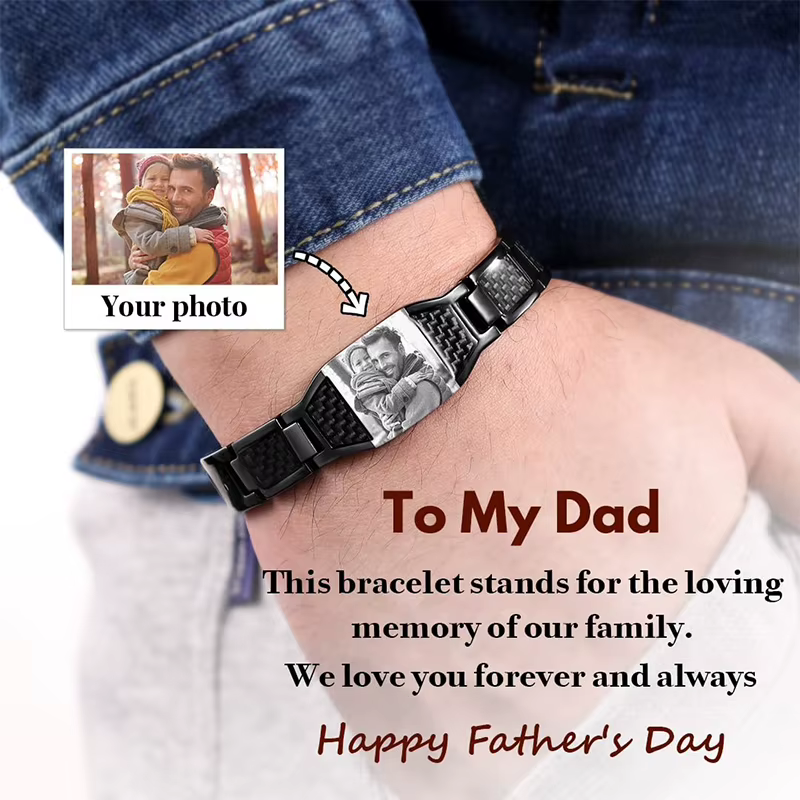 Bracelet Photo personnalisé pour hommes