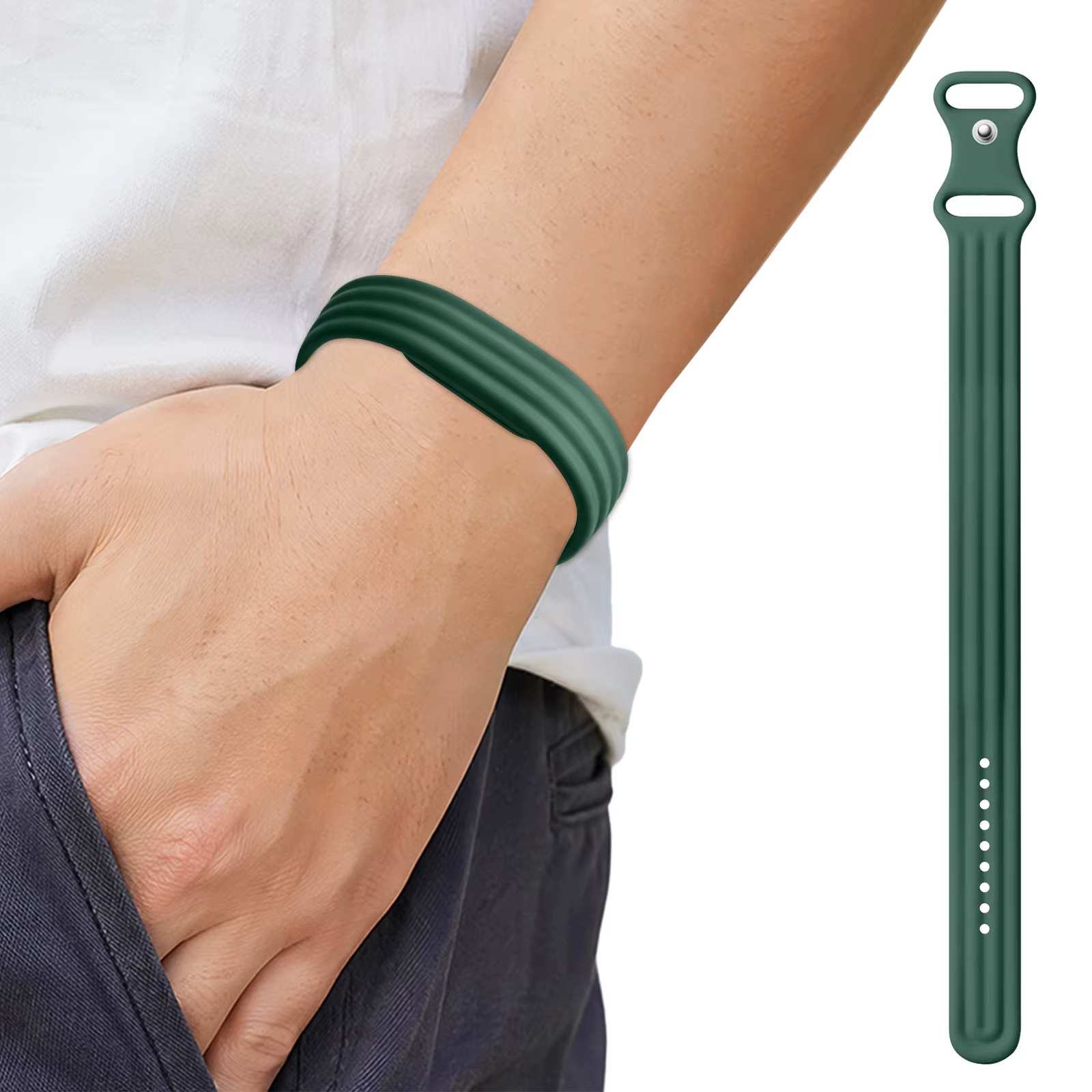Bracelet de montre de sport en Silicone